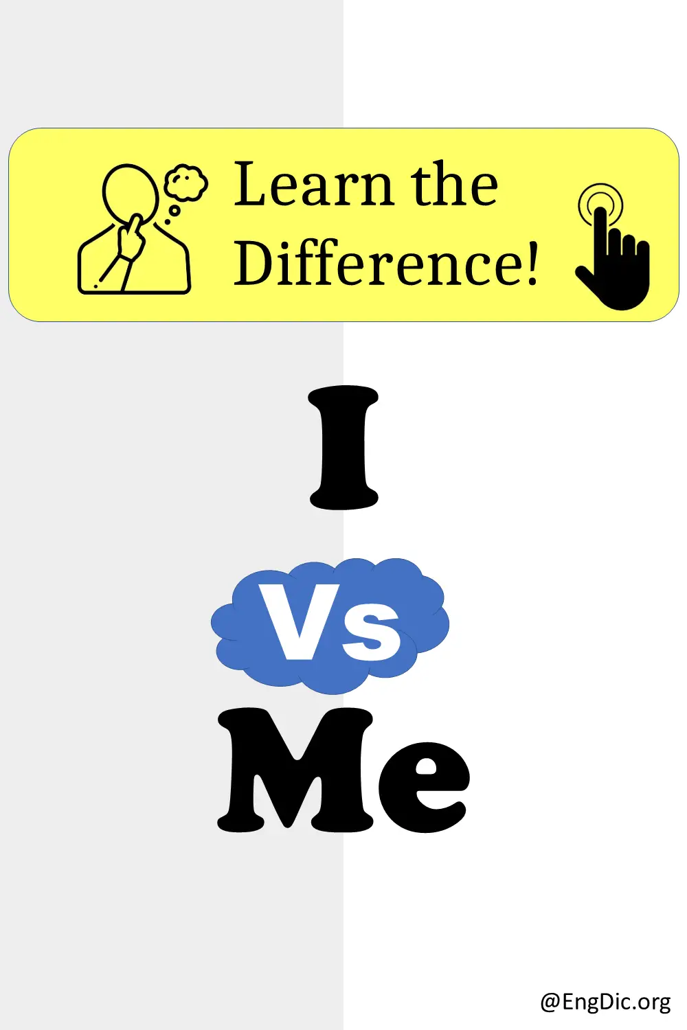 تفاوت I و Me در زبان انگلیسی